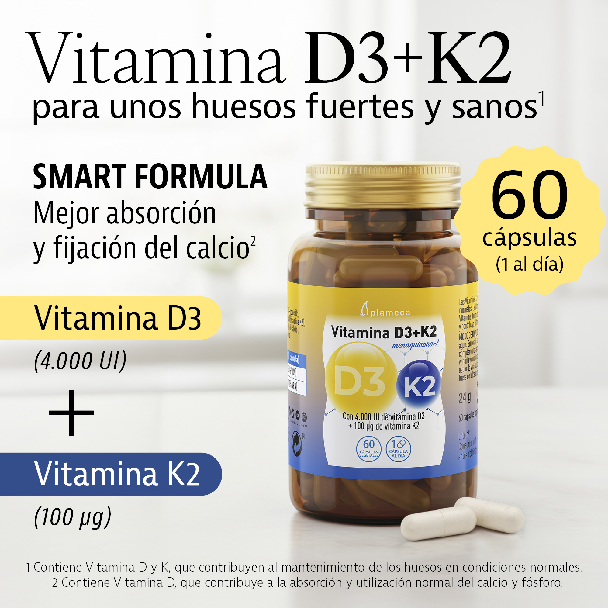 Vitamina D3 + K2