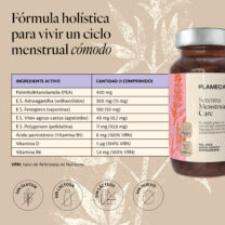 Ingredientes activos Serenna Menstrual Care